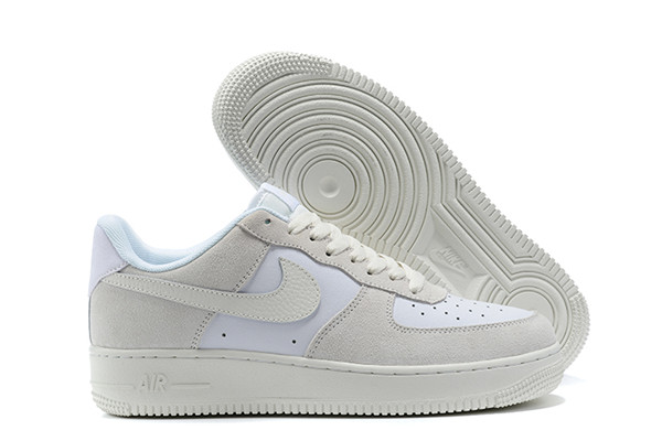Women's Air Force 1 Low Top Gray/White Shoes 073